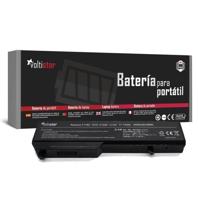 Bateria Voltistar para Dell Vostro 1310, 1320, 1510, 1520, 2510 - K738H T116C U661H — image 1