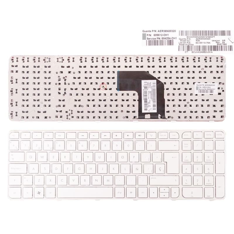 Teclado para Portátil HP G6-2000 Branco - Novo Selado — image 1